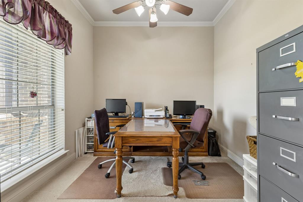600 Lonesome Trail Haslet, TX 76052 - Photo 26 of 36 a view of a workspace with furniture and a window