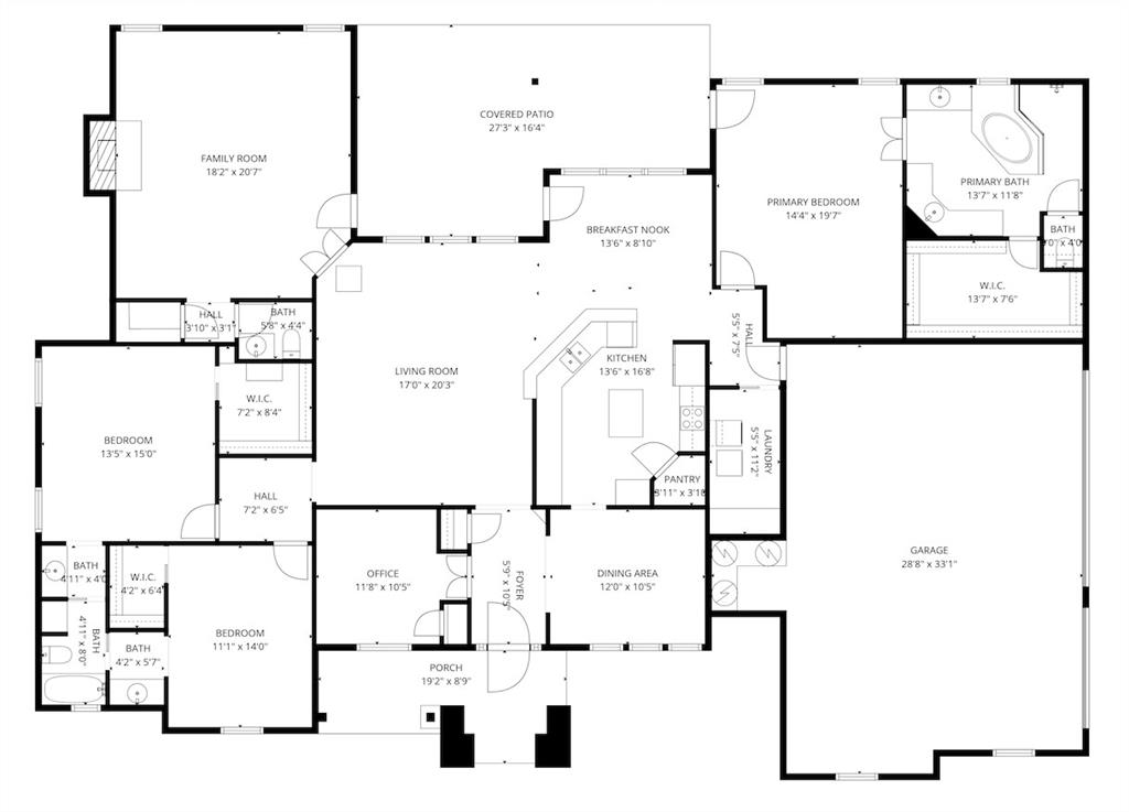600 Lonesome Trail Haslet, TX 76052 - Photo 10 of 36 a picture of floor plan
