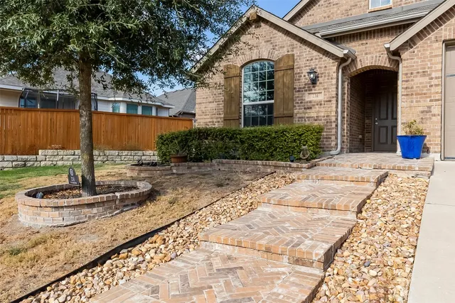 a backyard of a house