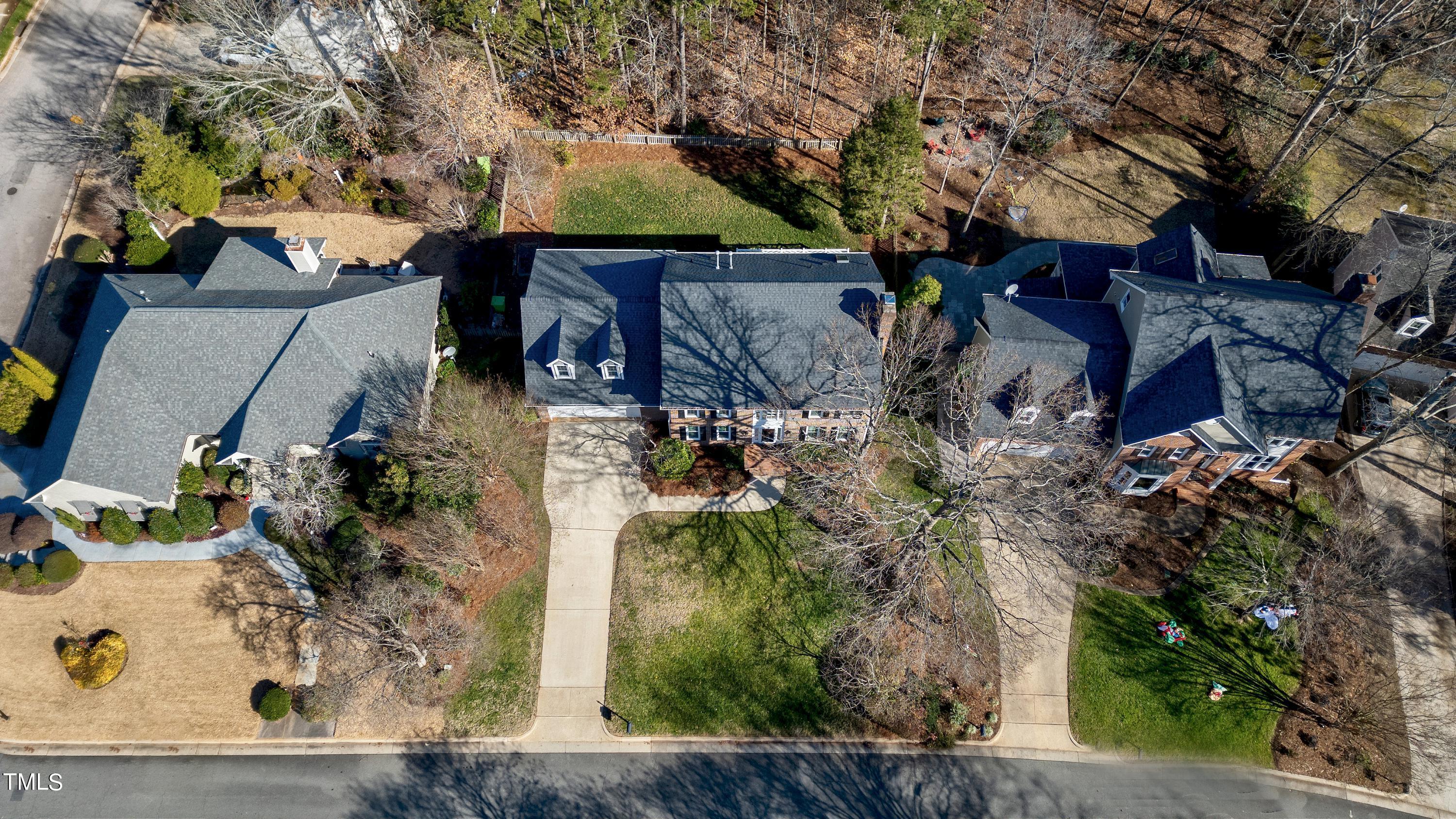 8928 Windjammer Drive Raleigh, NC 27615 - Photo 39 of 44 Aerial View- Front Exterior