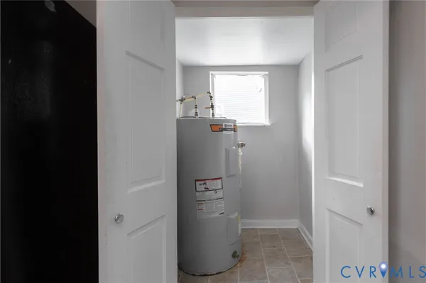 a bathroom with a window