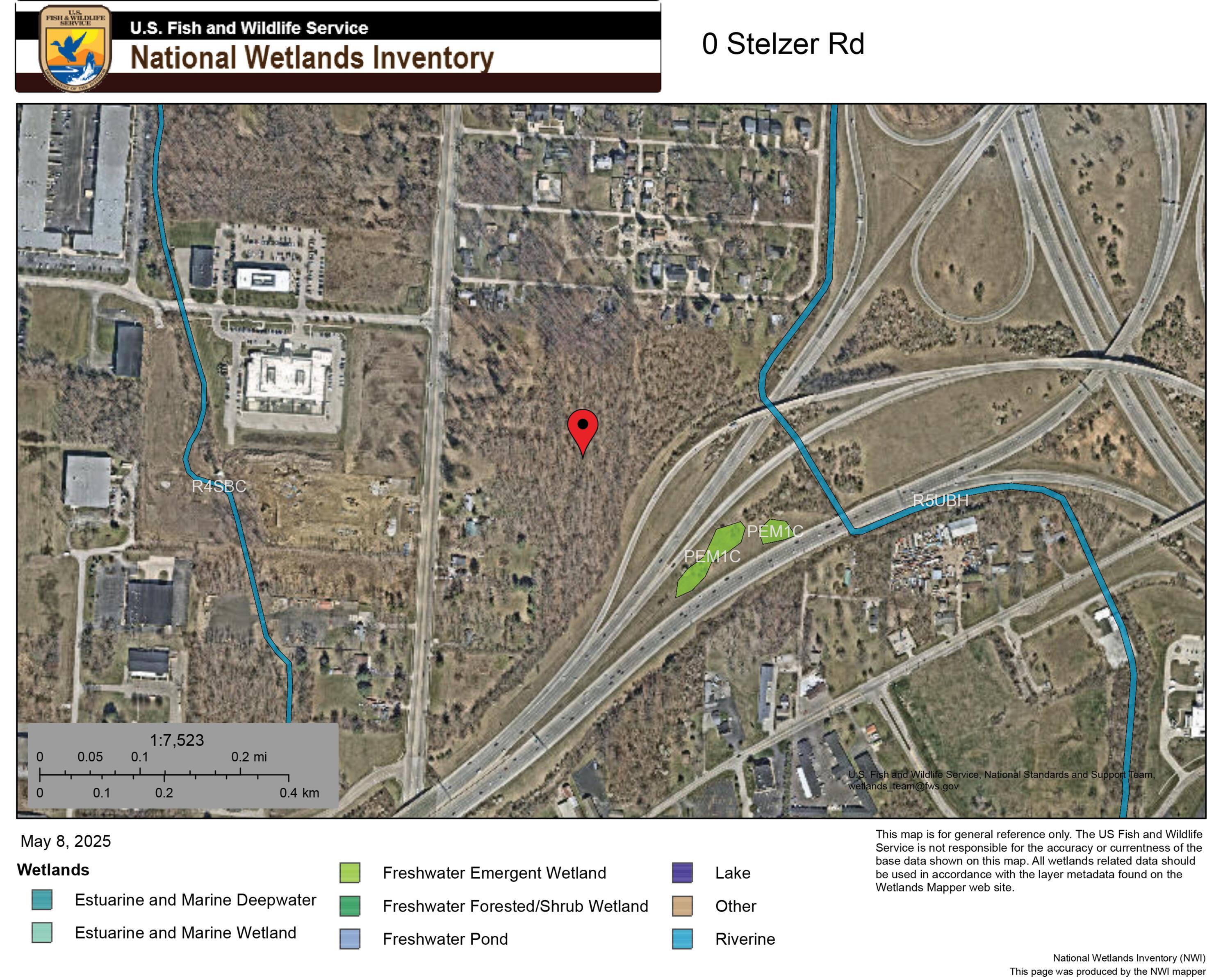 0 Stelzer Road, Unit R17 T1 1/4T4 Columbus, OH 43219 - Photo 7 of 9 Wetlands Map