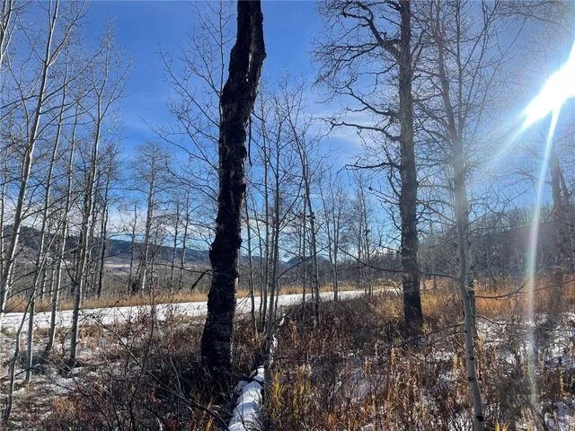 an aerial view of a swimming pool