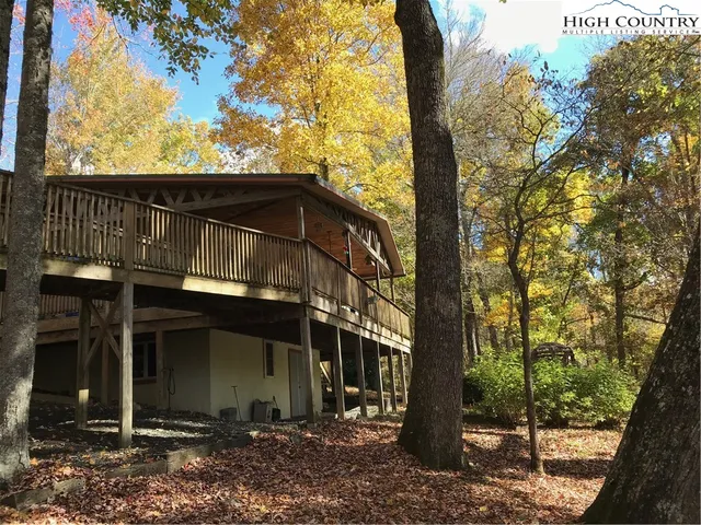 a view of a balcony with chairs
