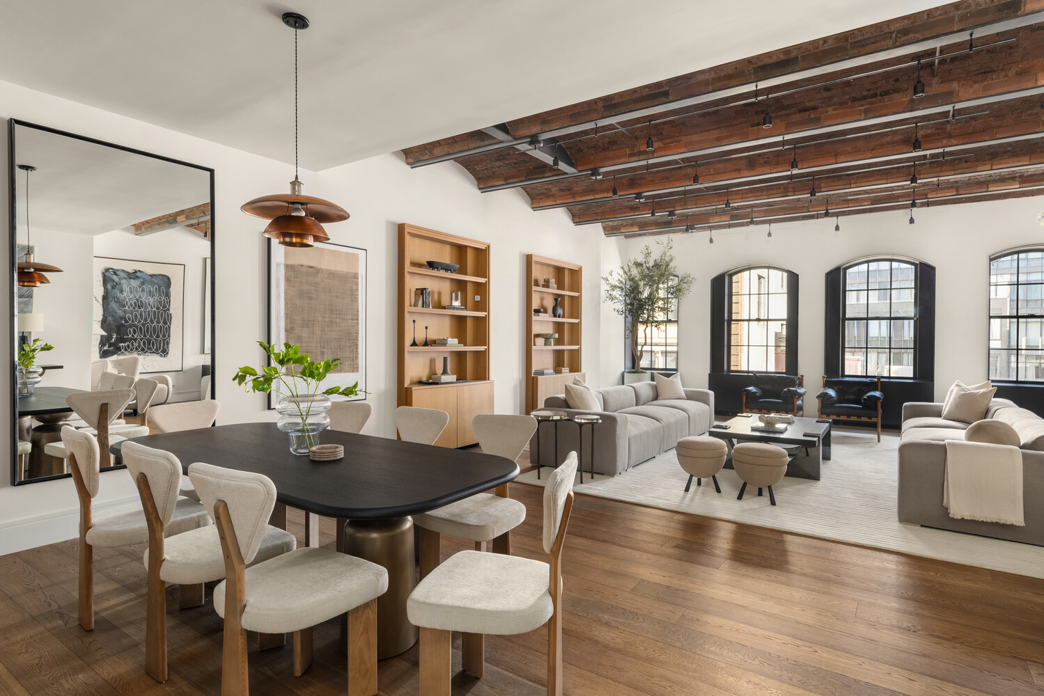 36 Bleecker Street, Unit 5A Manhattan, NY 10012 - Photo 22 of 39 a view of a dining room with furniture window and wooden floor