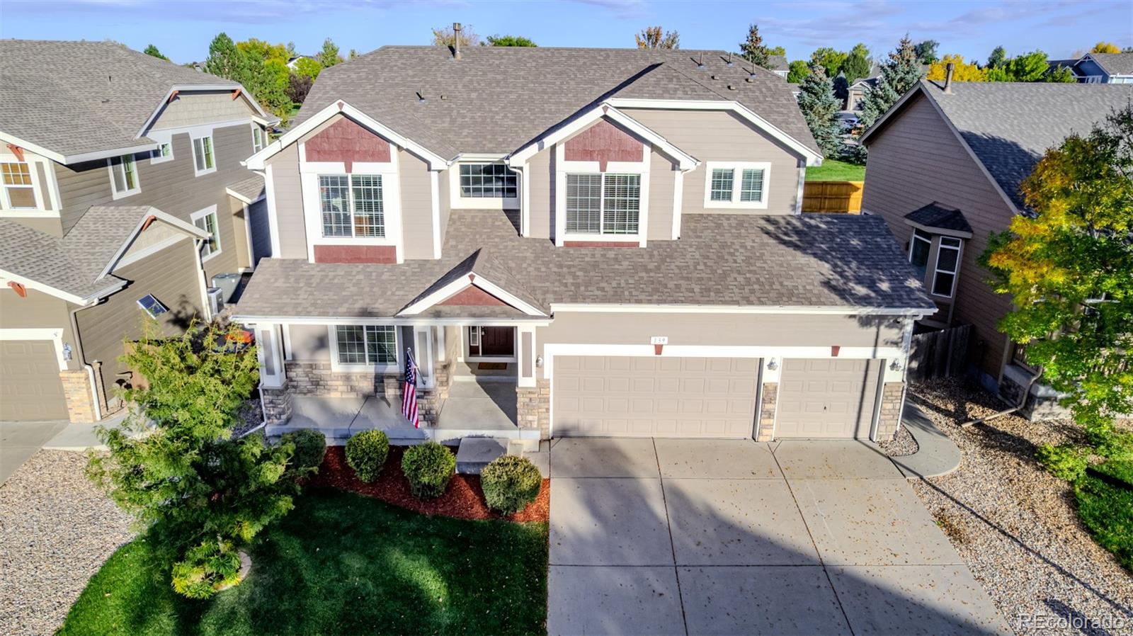 139 Muscovey Lane Johnstown, CO 80534 - Photo 37 of 49 an aerial view of a house with a yard