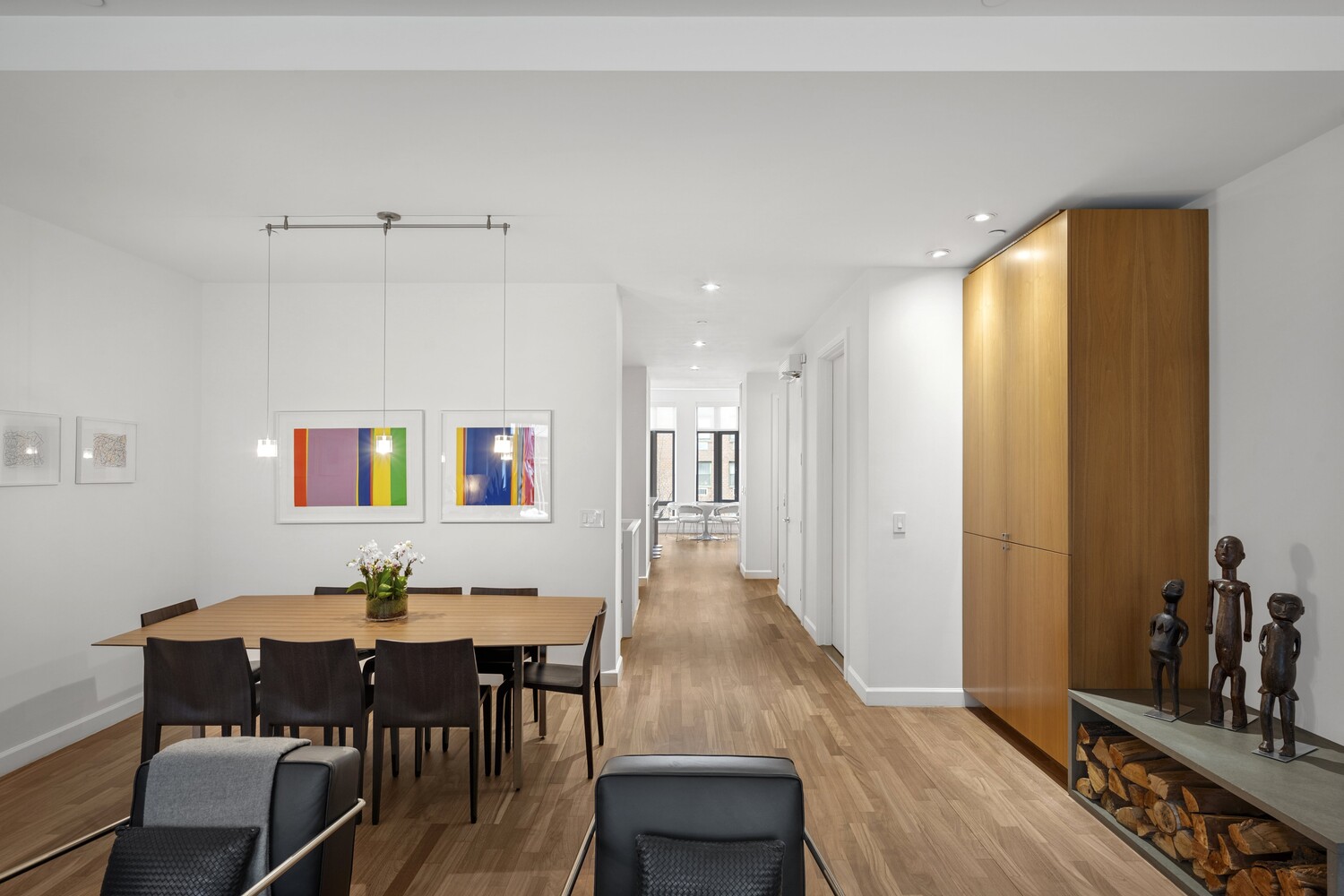 3 Morton Square Manhattan, NY 10014 - Photo 6 of 26 a view of a dining room with furniture and wooden floor