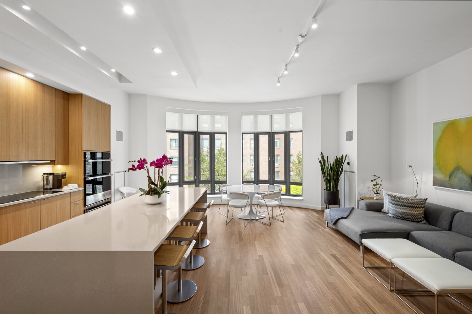 3 Morton Square Manhattan, NY 10014 - Photo 9 of 26 a living room with furniture and wooden floor