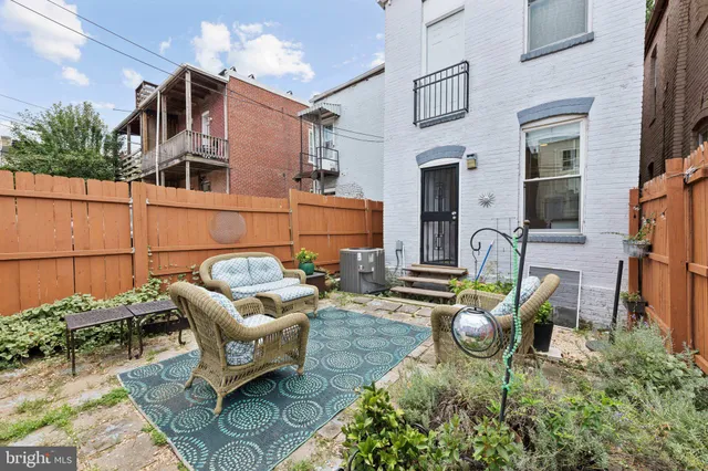 a outdoor living space with patio furniture