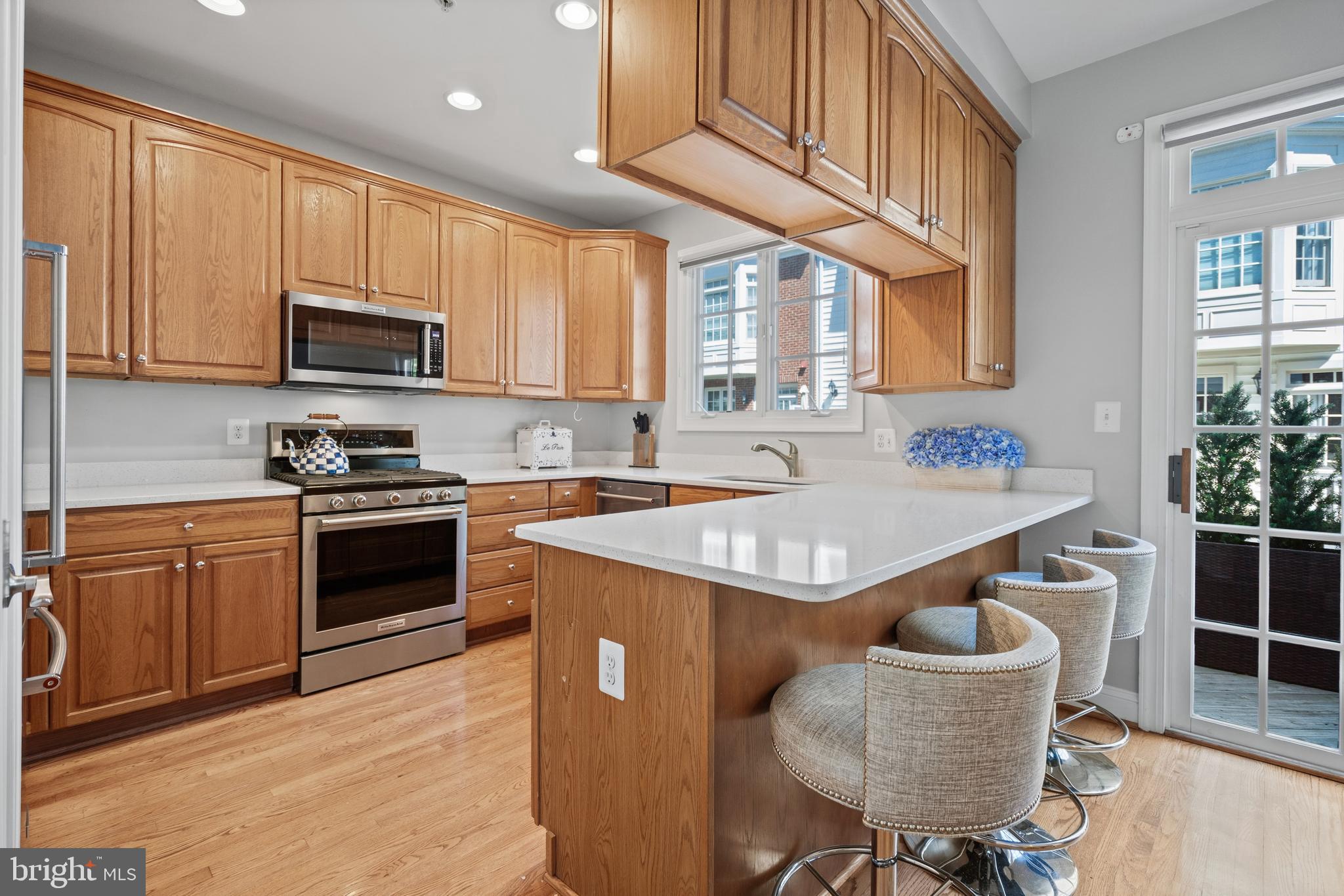 5352 43rd Street Northwest Washington, DC 20015 - Photo 13 of 45 Kitchen with Breakfast Bar