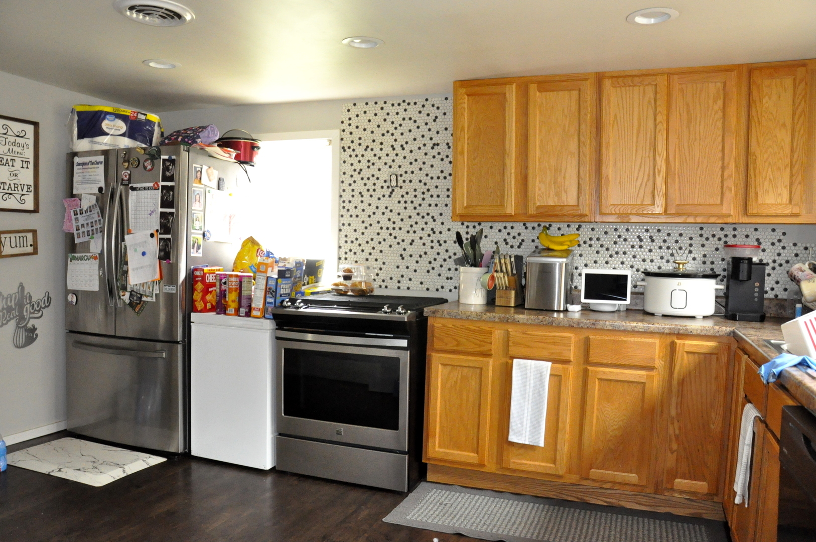 3350 East 2059th Road Ottawa, IL 61350 - Photo 4 of 23 a kitchen with stainless steel appliances granite countertop a refrigerator and a stove