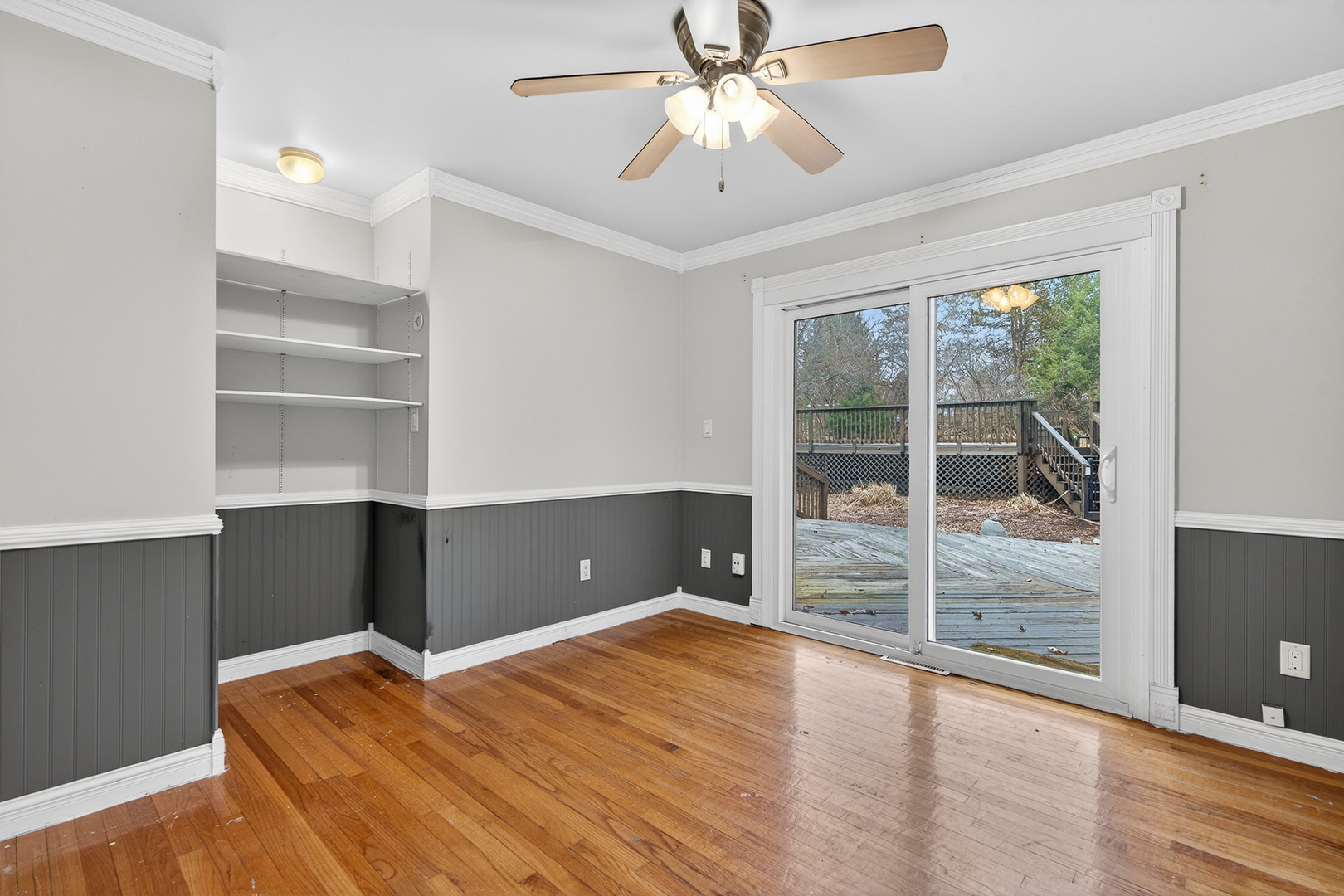 38-w042 Silver Glen Road St. Charles, IL 60175 - Photo 19 of 40 a bedroom with a bed and a large window with wooden floor