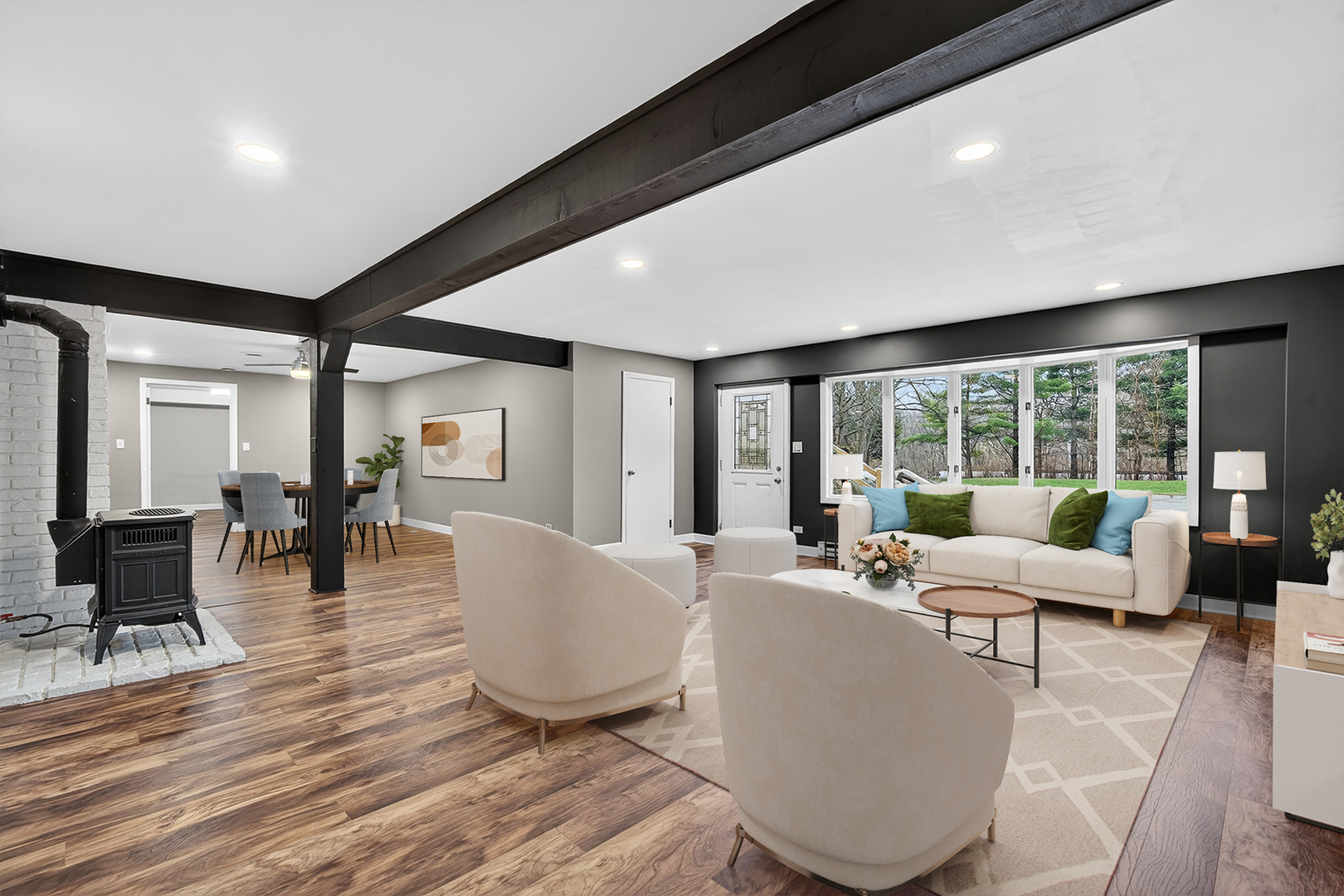 38-w042 Silver Glen Road St. Charles, IL 60175 - Photo 25 of 40 a living room with furniture large window and wooden floor