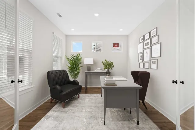 a view of an empty room