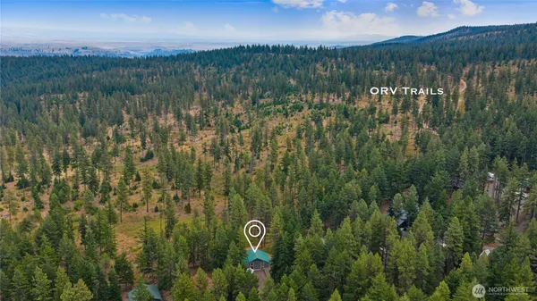 a view of a lake with a mountain in the background