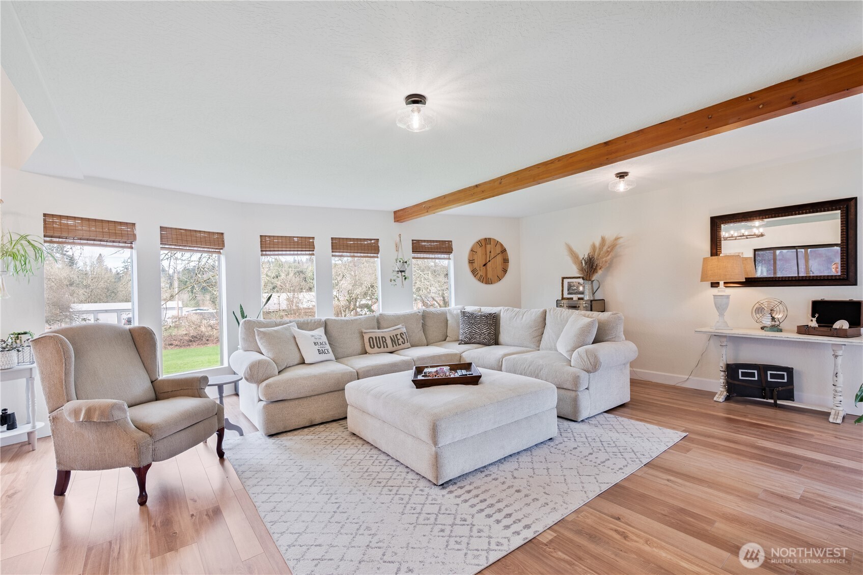 1239 Rose Valley Road Kelso, WA 98626 - Photo 9 of 40 a living room with furniture and a wooden floor