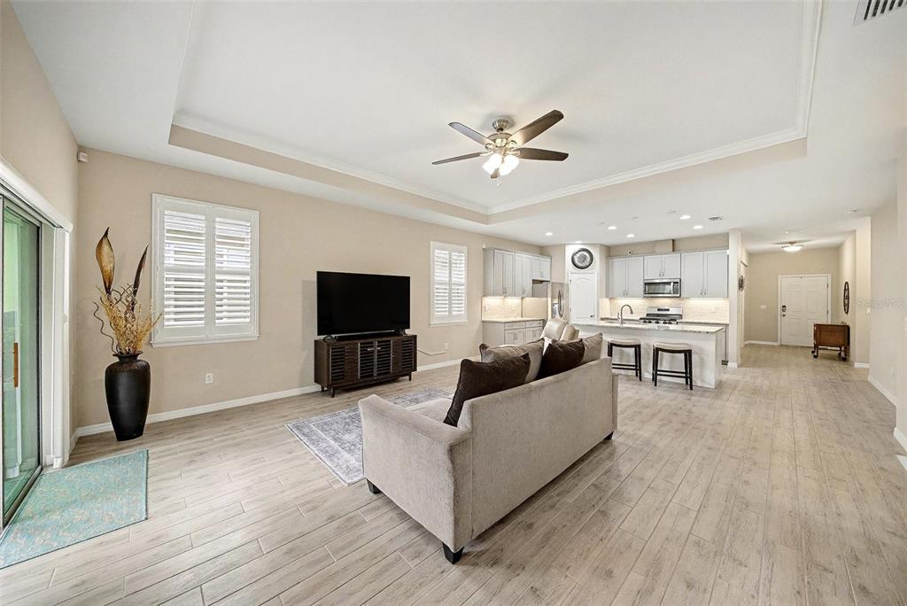 14902 Caravan Avenue Odessa, FL 33556 - Photo 10 of 40 a living room with furniture and a flat screen tv