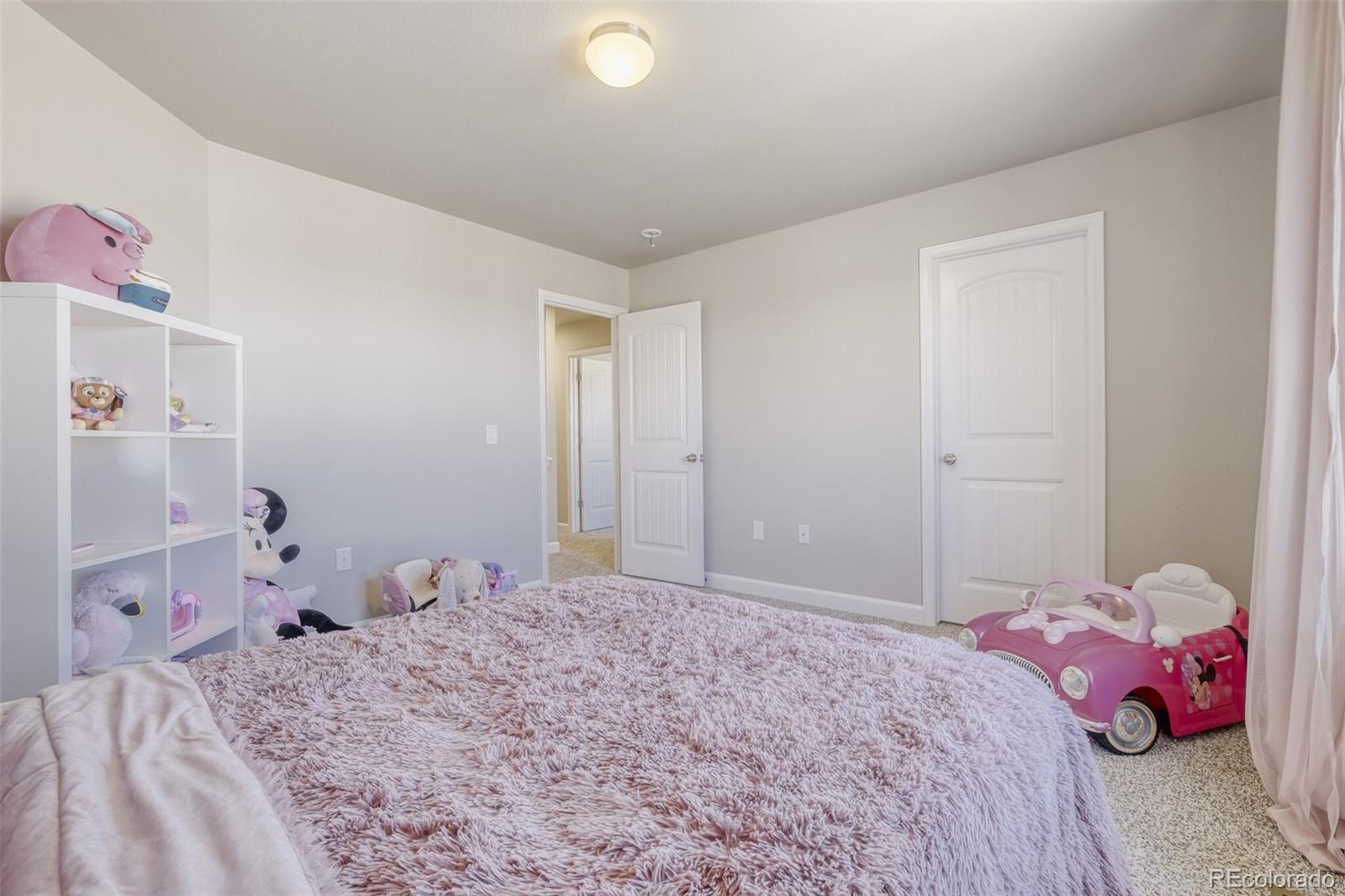 9093 Peaceful Valley Road Colorado Springs, CO 80925 - Photo 28 of 42 a bedroom with a bed and a closet