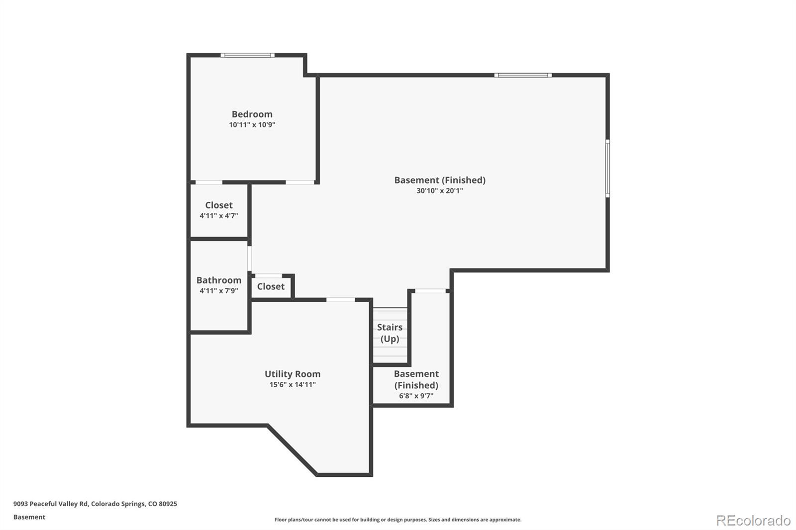 9093 Peaceful Valley Road Colorado Springs, CO 80925 - Photo 42 of 42 a picture of a floor plan