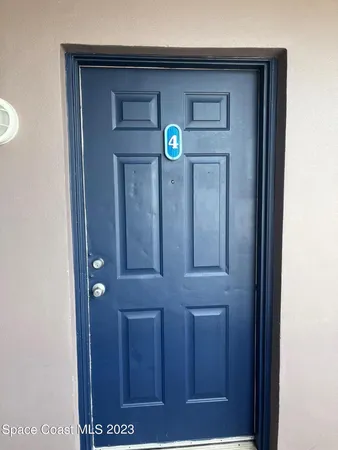 a view of front door
