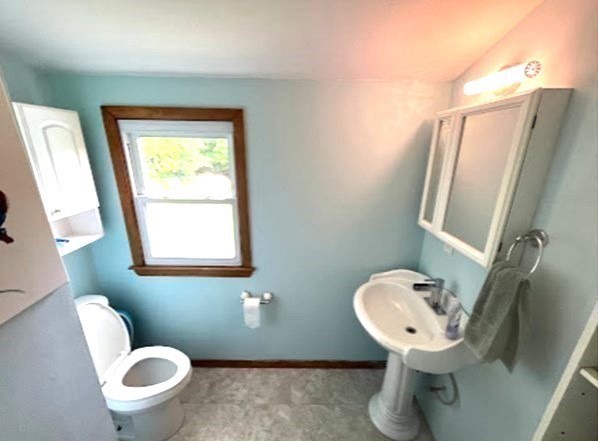 960 Westhampton Road Northampton, MA 01062 - Photo 12 of 30 a bathroom with a toilet sink and mirror