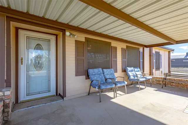 a outdoor space with furniture
