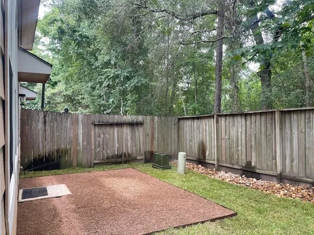 a backyard of a house