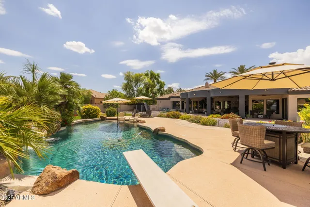 a view of a lake with houses