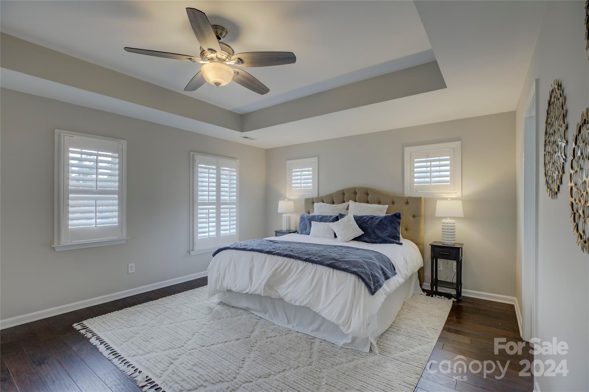 3478 Richard's Crossing Fort Mill, SC 29708 - Photo 13 of 30 a bed room with a bed and a chandelier