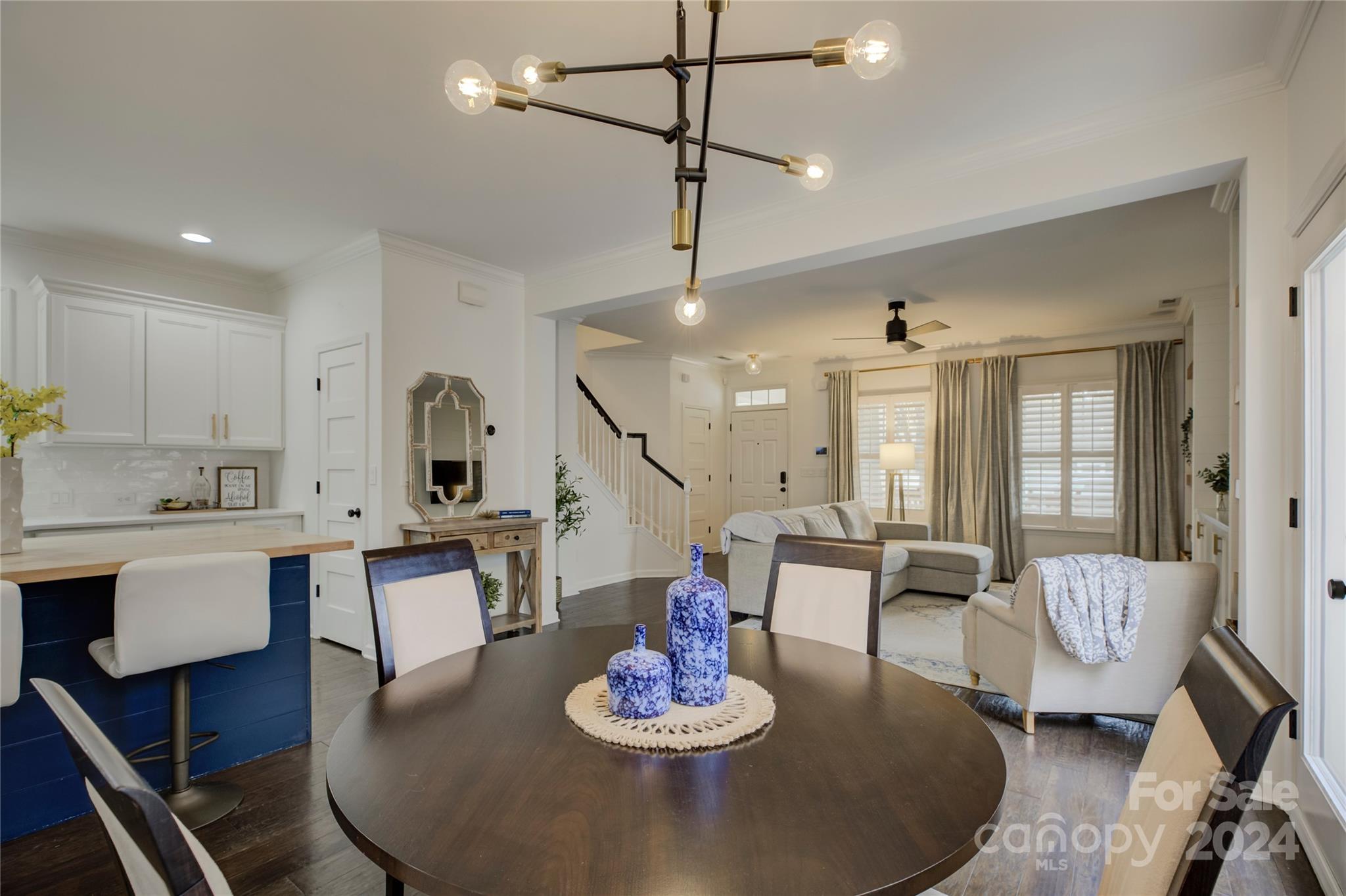 3478 Richard's Crossing Fort Mill, SC 29708 - Photo 10 of 30 a living room with kitchen island furniture and a wooden floor