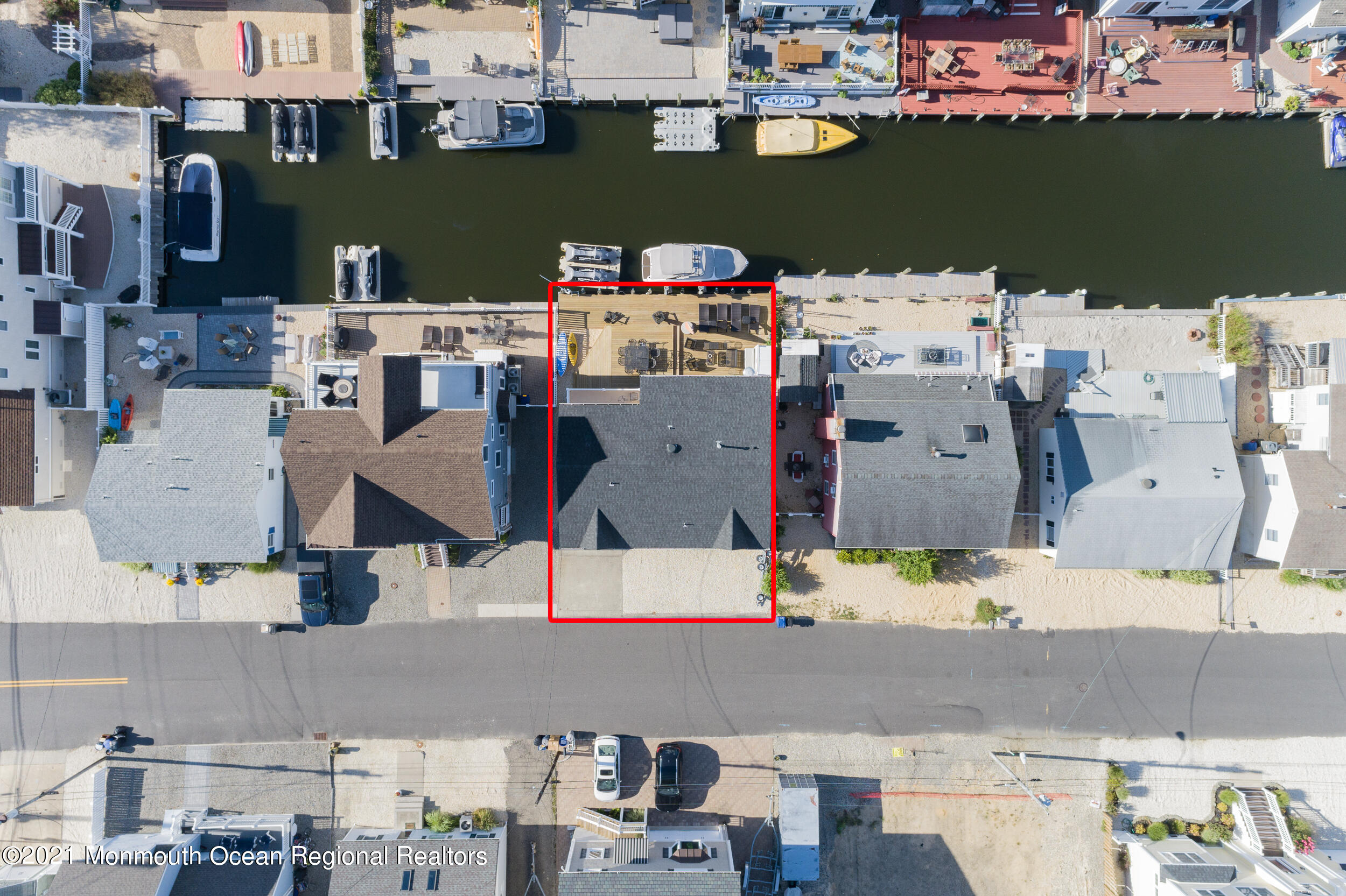 207 Heron Road Lavallette, NJ 08735 - Photo 25 of 60 Overhead Outline