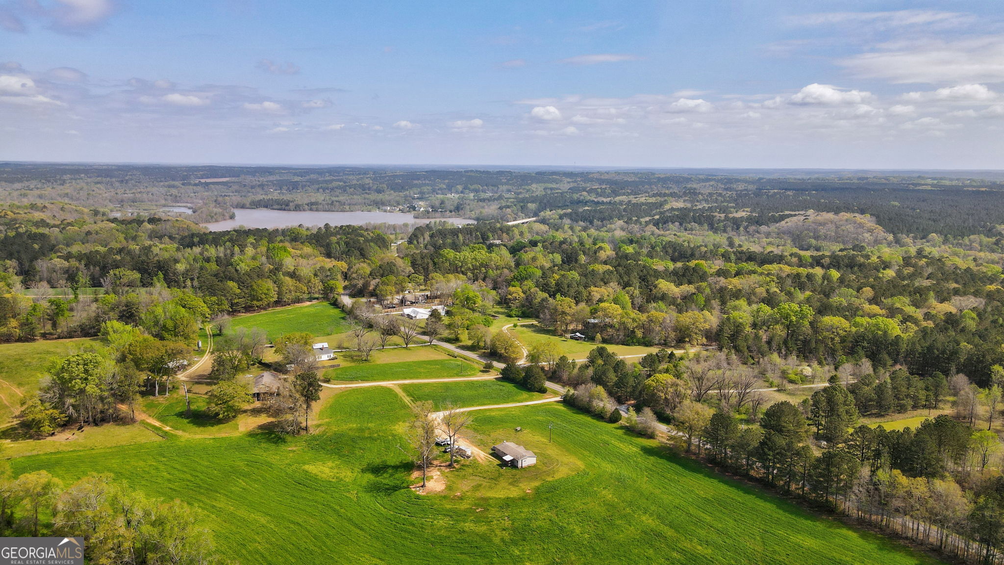1291 Apalachee River Road Madison, GA 30650 - Photo 31 of 84 an aerial view of residential houses with outdoor space and trees