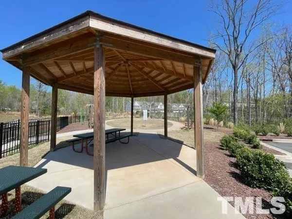 a view of outdoor space with seating area
