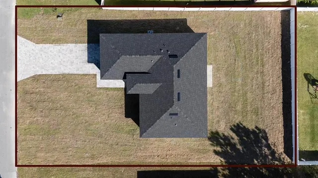 an aerial view of a city