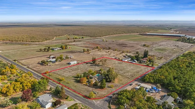 an aerial view of beach and ocean