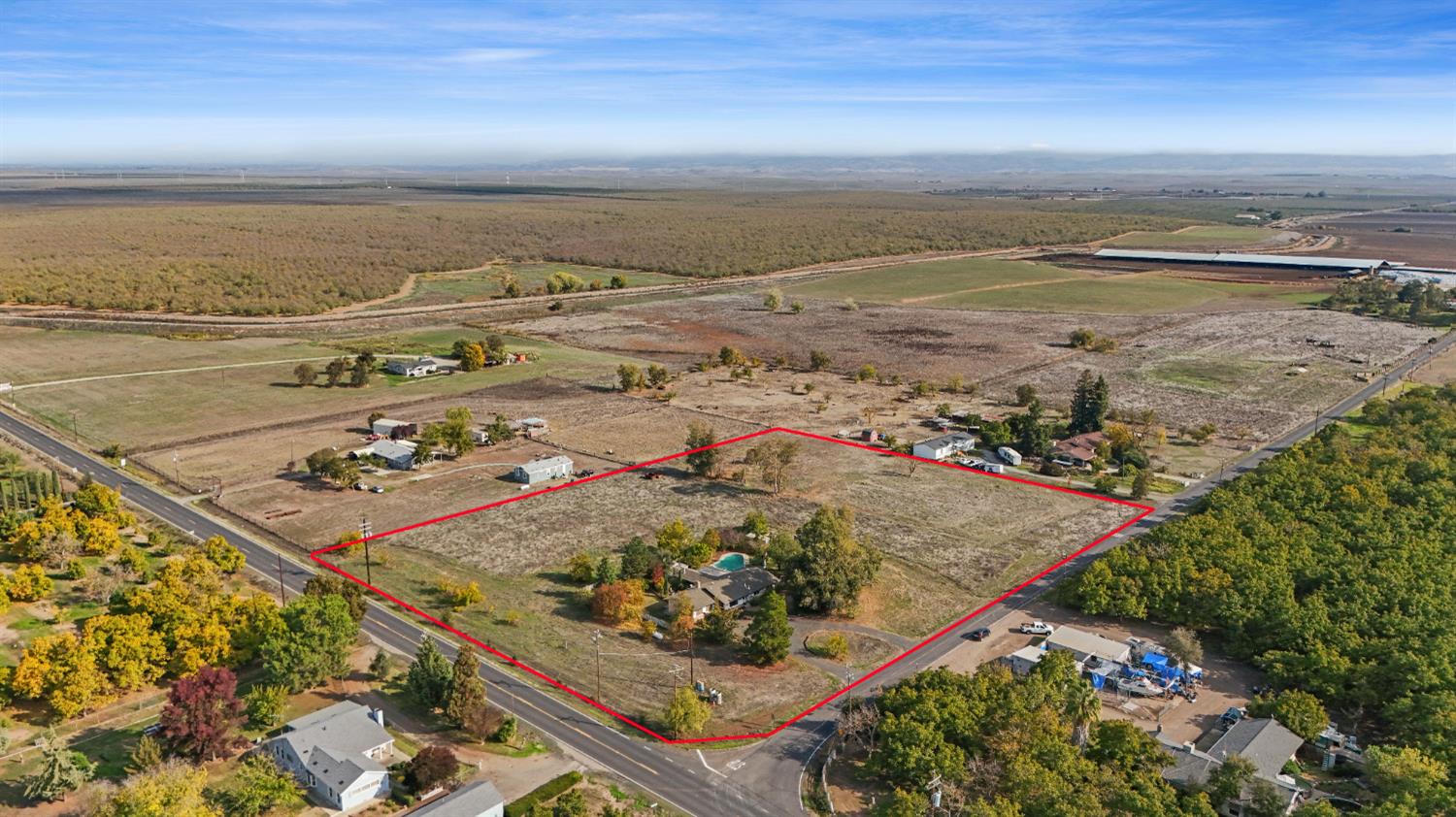 an aerial view of beach and ocean