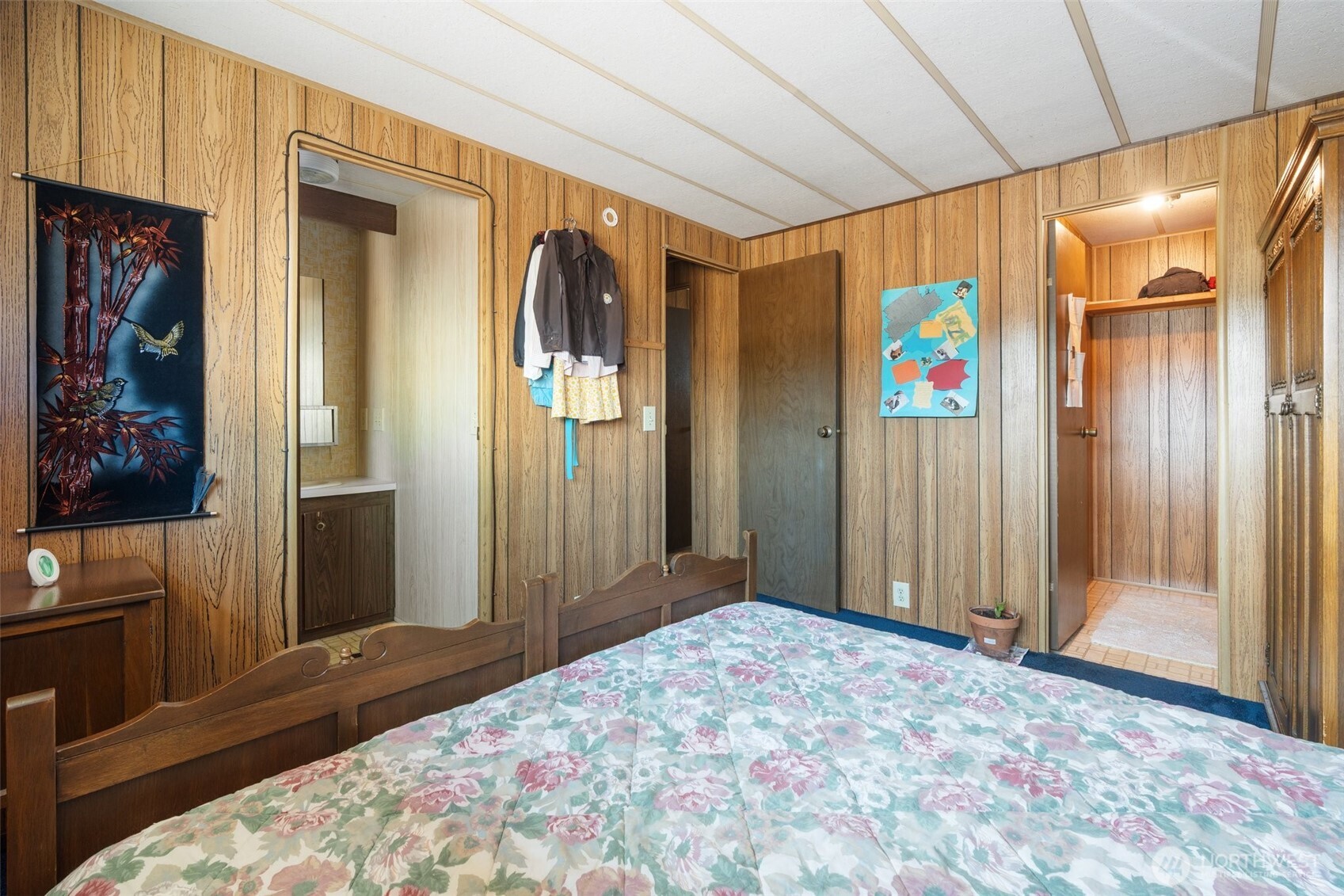 520 North Main Street, Unit F Pe Ell, WA 98572 - Photo 19 of 31 a bedroom with a bed and a window
