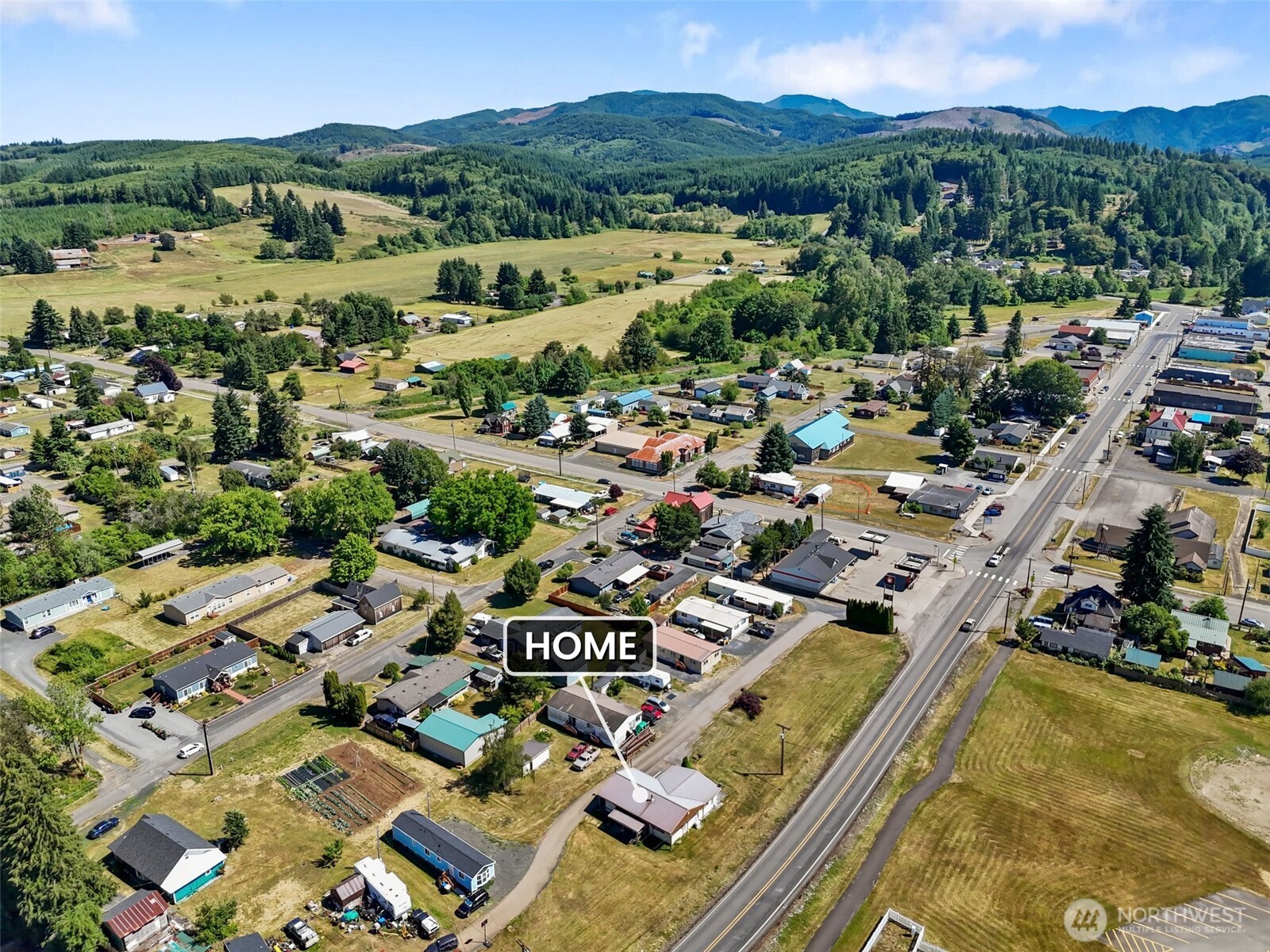 520 North Main Street, Unit F Pe Ell, WA 98572 - Photo 28 of 31 an aerial view of multiple house
