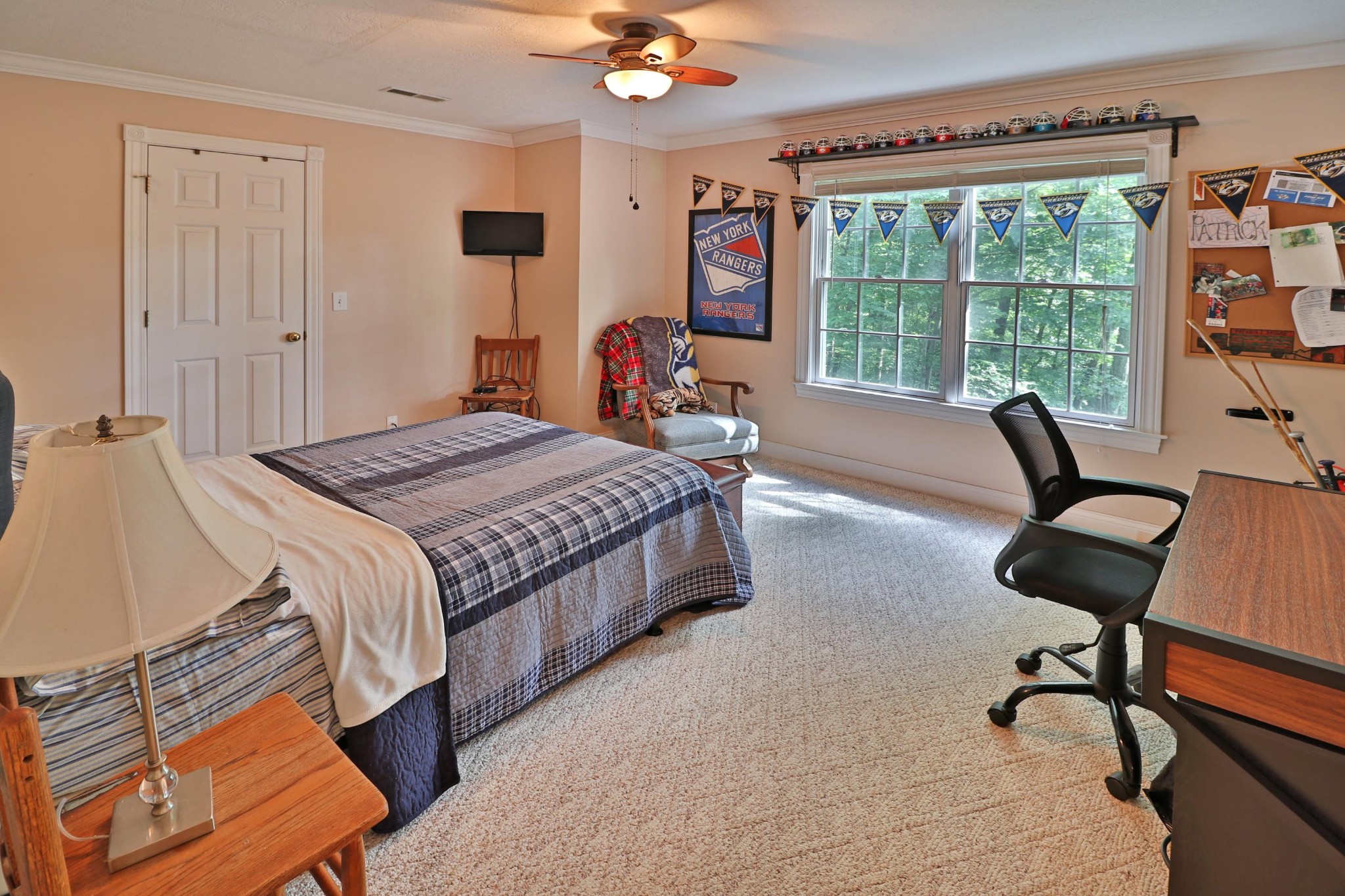 281 Lone Ridge Lane Clinton, TN 37716 - Photo 21 of 40 a bedroom with bed and a large window