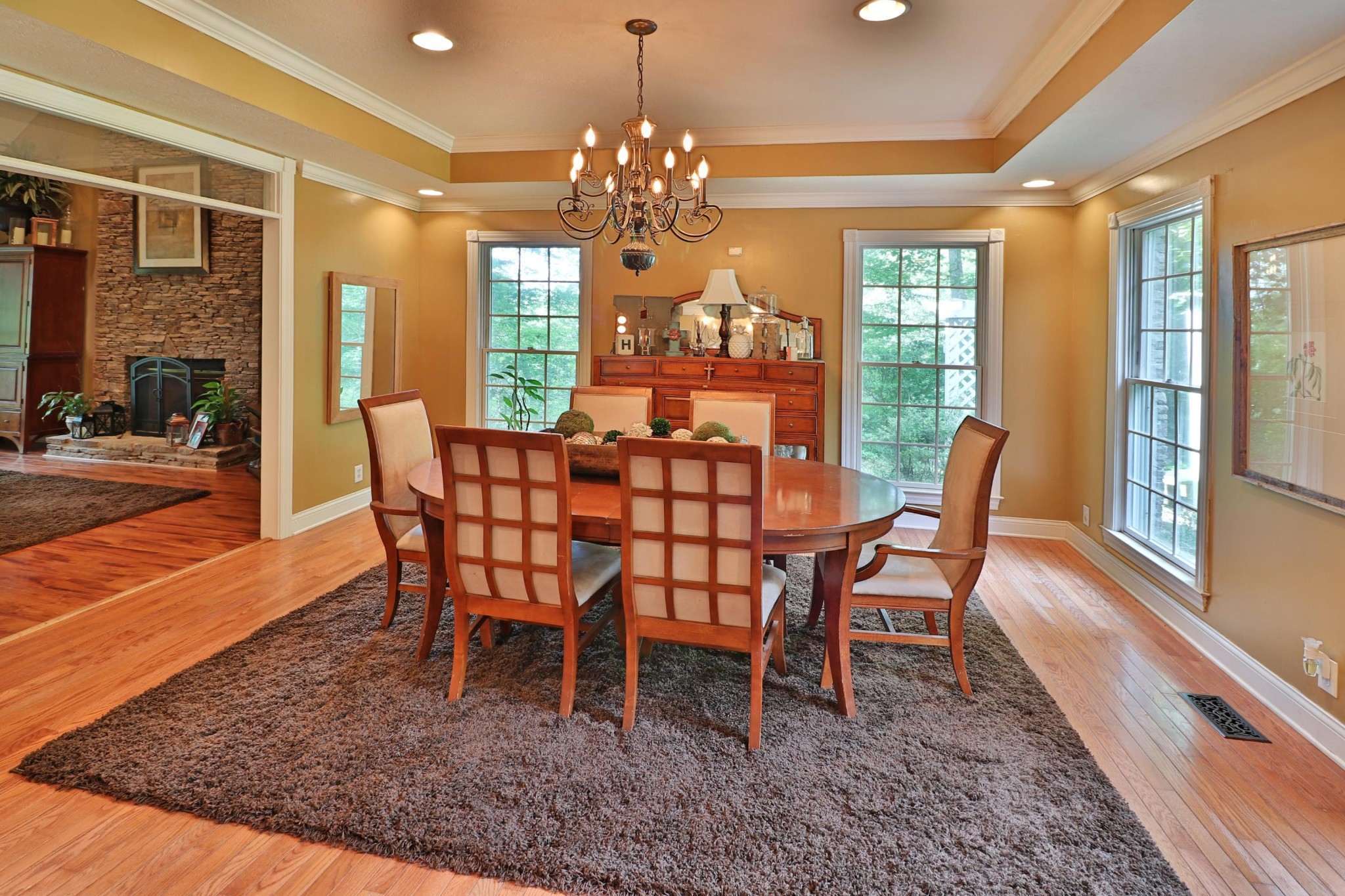 281 Lone Ridge Lane Clinton, TN 37716 - Photo 3 of 40 a view of a dining room with furniture window and wooden floor
