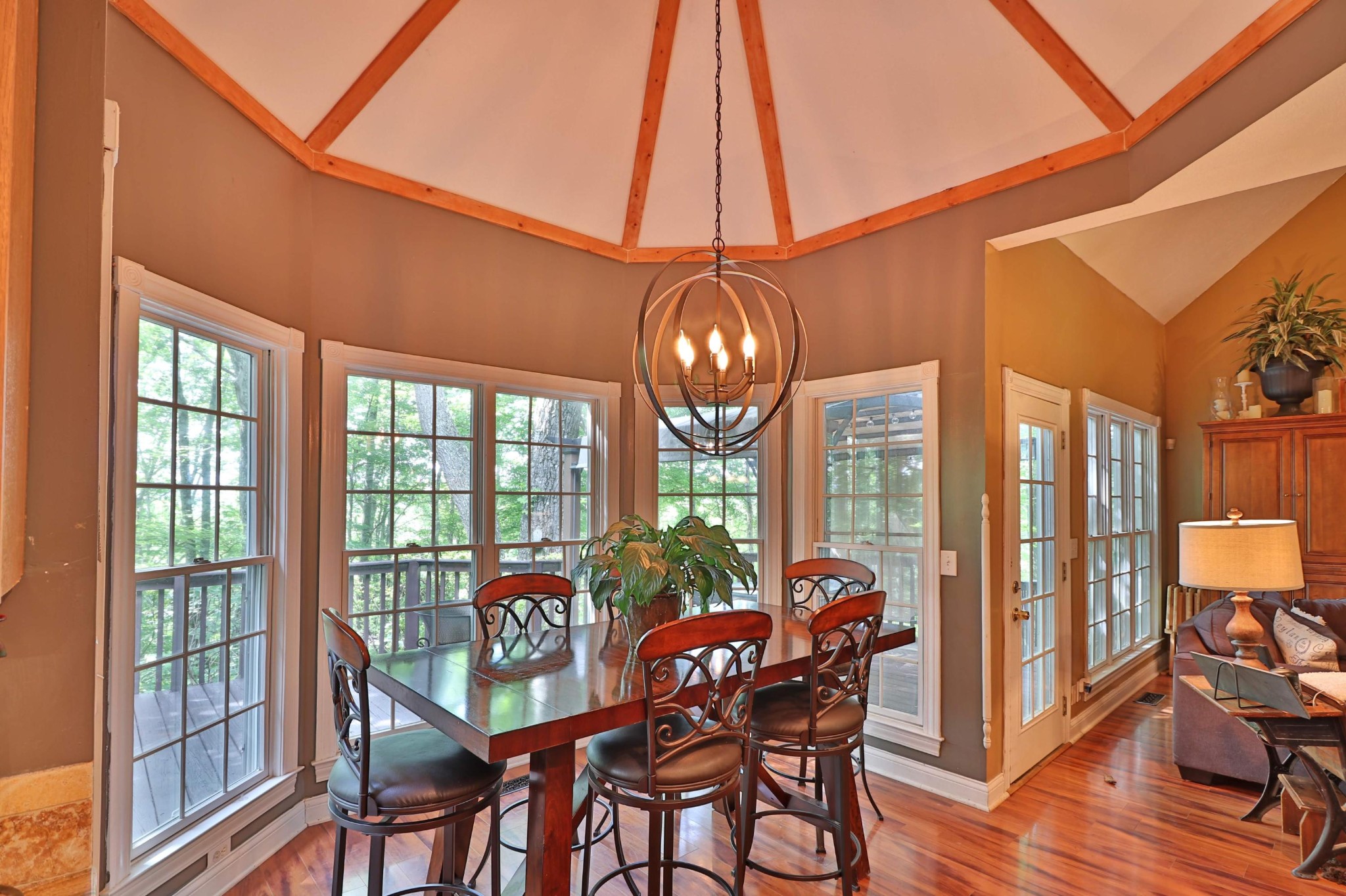 281 Lone Ridge Lane Clinton, TN 37716 - Photo 6 of 40 a view of a dining room with furniture window and outside view