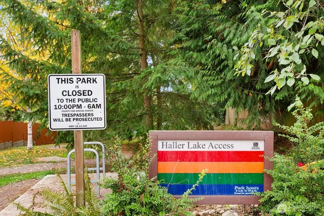 a sign on the side of the road