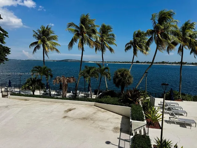 a view of outdoor space with palm trees