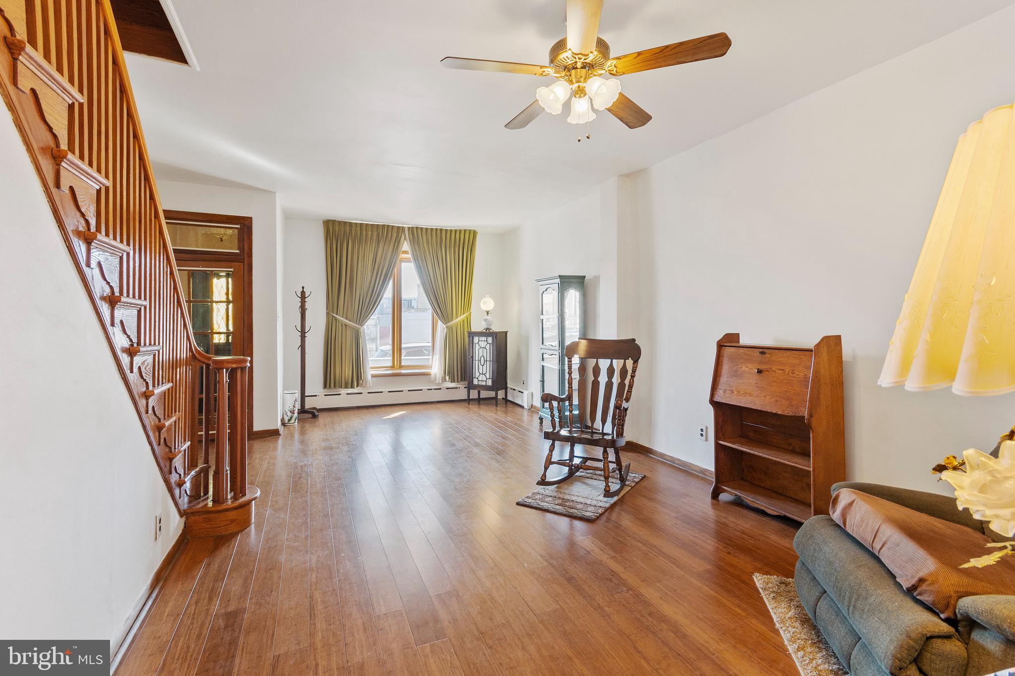 3346 Edgemont Street Philadelphia, PA 19134 - Photo 6 of 24 Wide-open living room with gorgeous bamboo floors