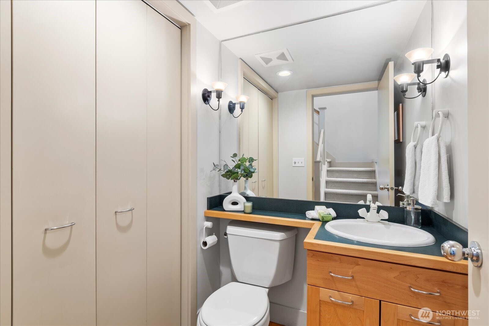 4309 Olympic Boulevard Everett, WA 98203 - Photo 14 of 40 a bathroom with a sink a toilet and shower