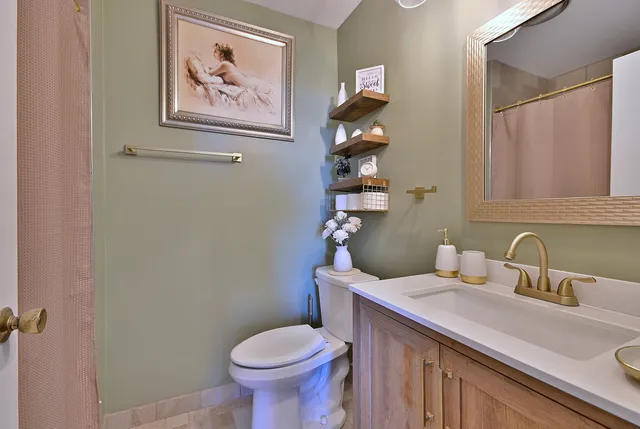 a bathroom with a sink and a toilet