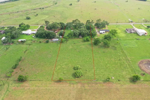 a view of a lake with a houses