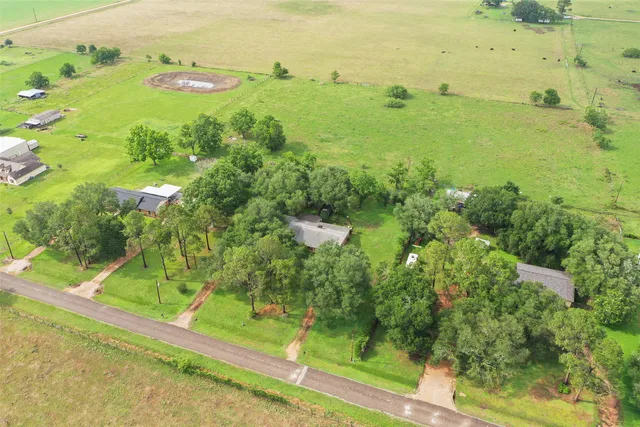 a view of a lake with a houses