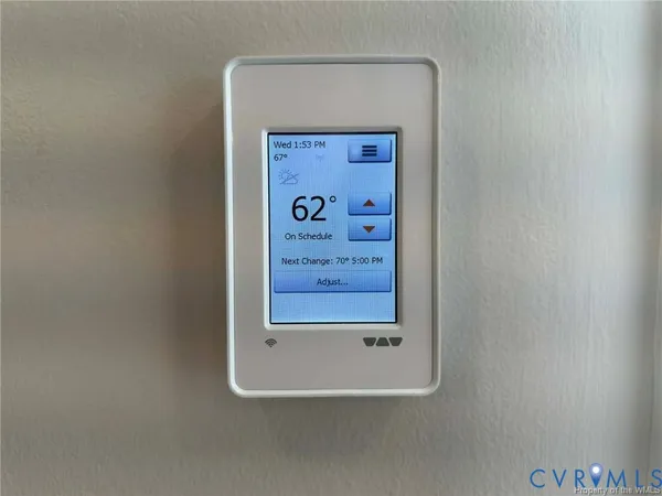 a view of balcony with furniture and wooden trees