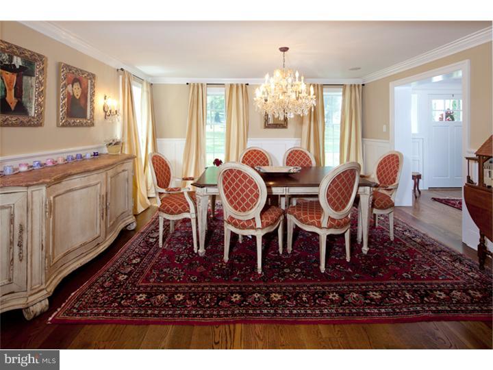 2220 Grubbs Mill Road Berwyn, PA 19312 - Photo 6 of 25 a dining room with furniture a rug and wooden floor